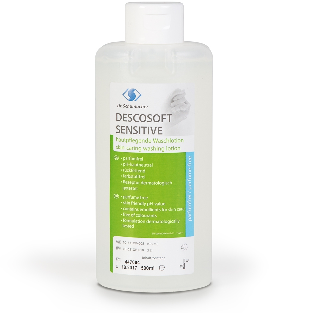 DESCOSOFT sensitive Waschlotion 500  00-631OP-005 VE 1