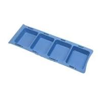 Medikamentendispenser XL blau 4 Felder VE 190