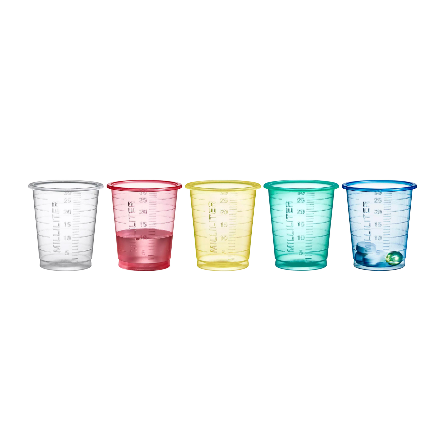 Medizinbecher, graduiert, transparent PE 30 ml VE 80