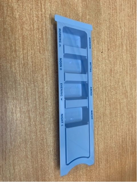 Medikamentendispenser (Tagestablett 4 Felder) VE 1