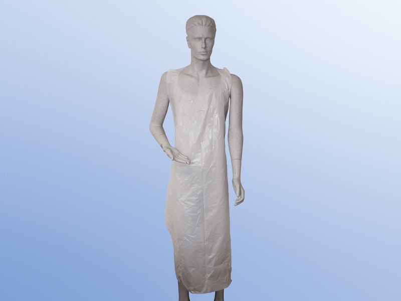 Schürze Plastik m. Hänger 80 x 125 VE 50