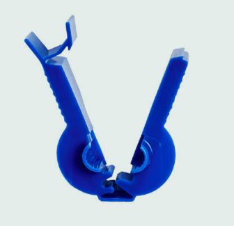 Beutelklemme für Peritonealdialyse, blau VE 12