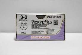 Vicryl Plus 3-0/SH-plus 70cm VCP 316H VE 36