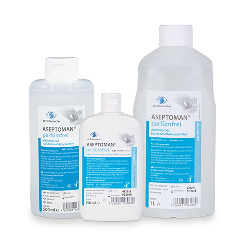 Aseptoman parfümfrei Hautdesinf.  500 ml   00-403OP-005 VE 1