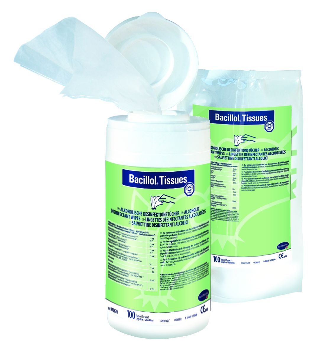 Bacillol Tissues Nachfüllpack 100 Tücher VE 1