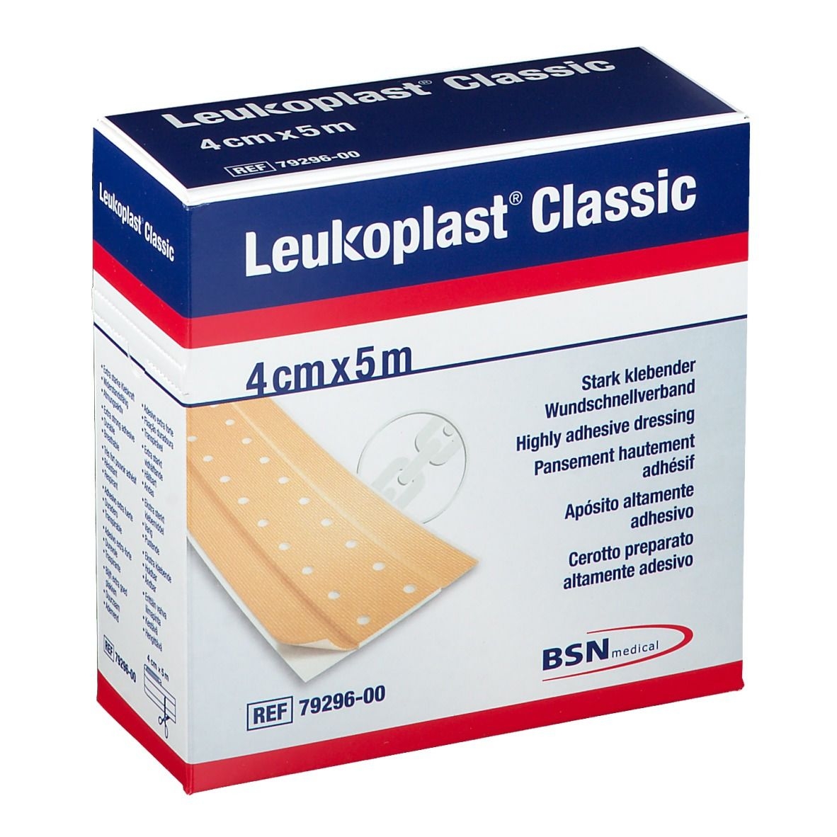 Leukoplast classic  4cm x 5 mtr. BSN 7929600 VE 1